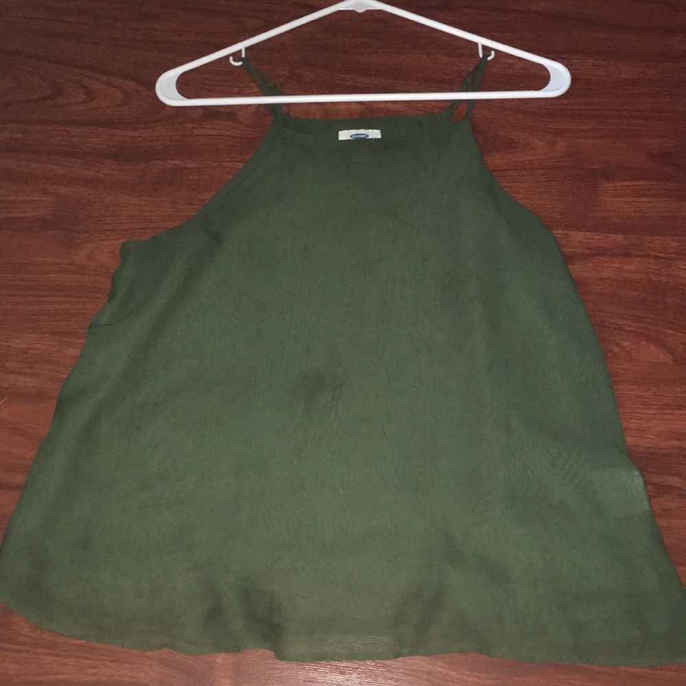 Green mesh light shirt (spaghetti straps)